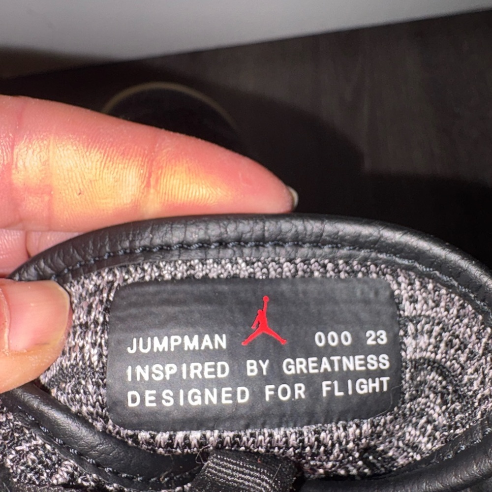 Air Jordan Jumpman Knit Sneakers with Red Logo - Picture 2 of 6